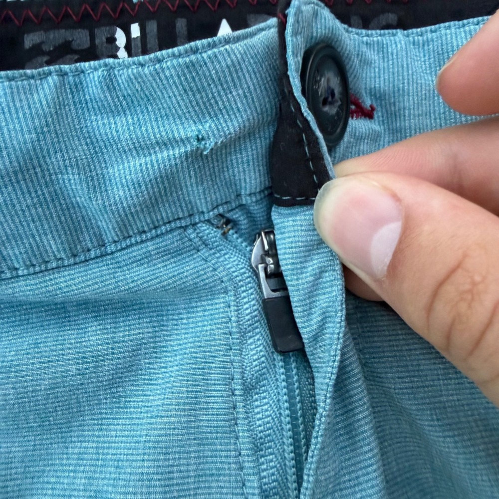 Billabong Submersibles Crossfire Shorts Mens 34 Blue Hybrid Boardshorts Casual - Picture 5 of 11
